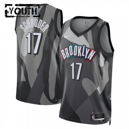 Camiseta Niños Brooklyn Nets Dennis Schroder 2024-25 Nike City Edition Gris Swingman Camiseta Niños Brooklyn Nets Dennis Schroder 2024-25 Nike City Edition Gris Swingman